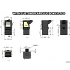 Ecosy+ Purefire Curve 5kw, Multi-Fuel, Eco Design Approved, Defra Approved Stove - WITH STAND Ecosy+ Purefire Curve 5kw, Multi-Fuel, Eco Design Approved, Defra Approved Stove - WITH STAND